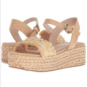 Chinese laundry straw espadrilles